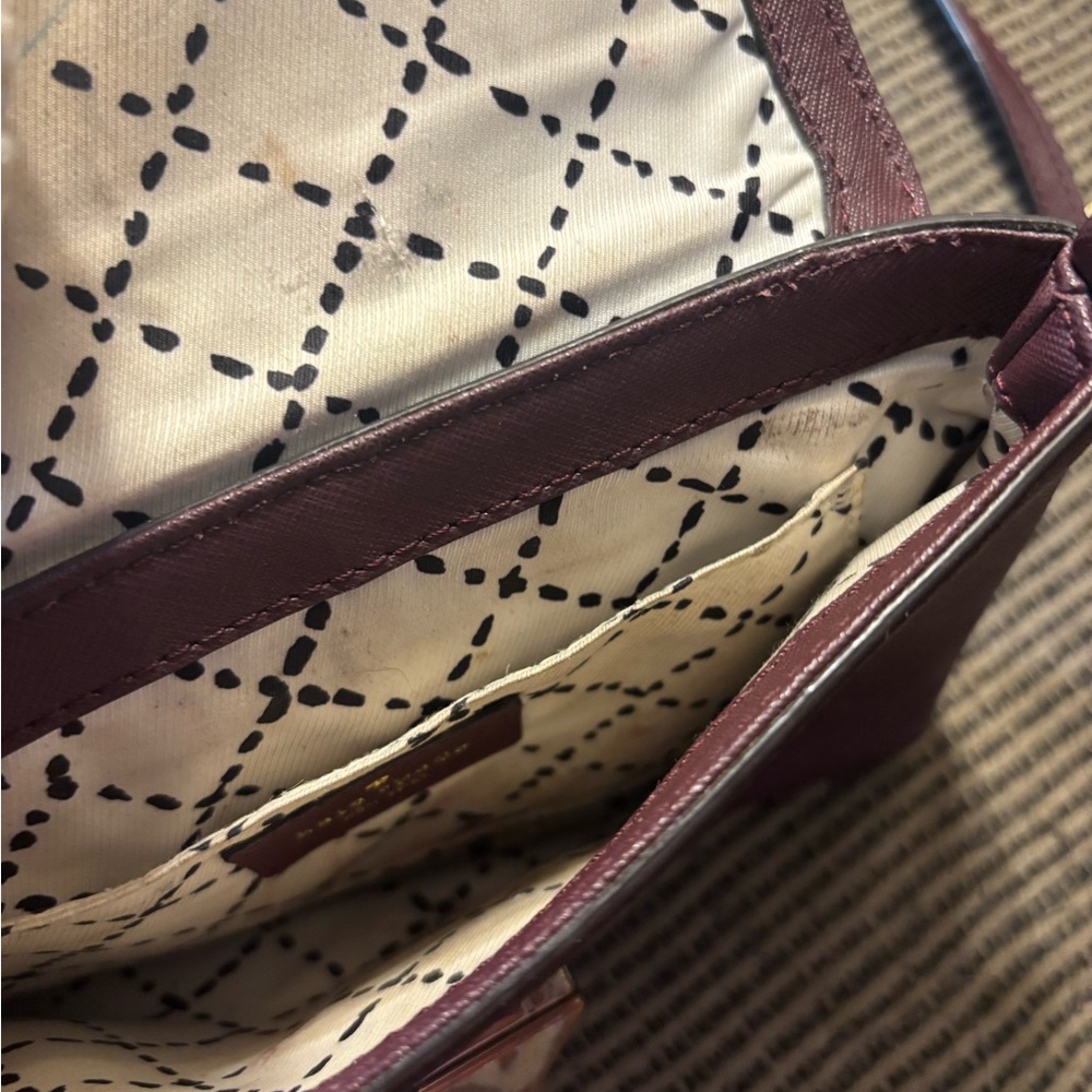 Kate Spade Elegant Purple Crossbody Bag lock - Picture 7 of 9